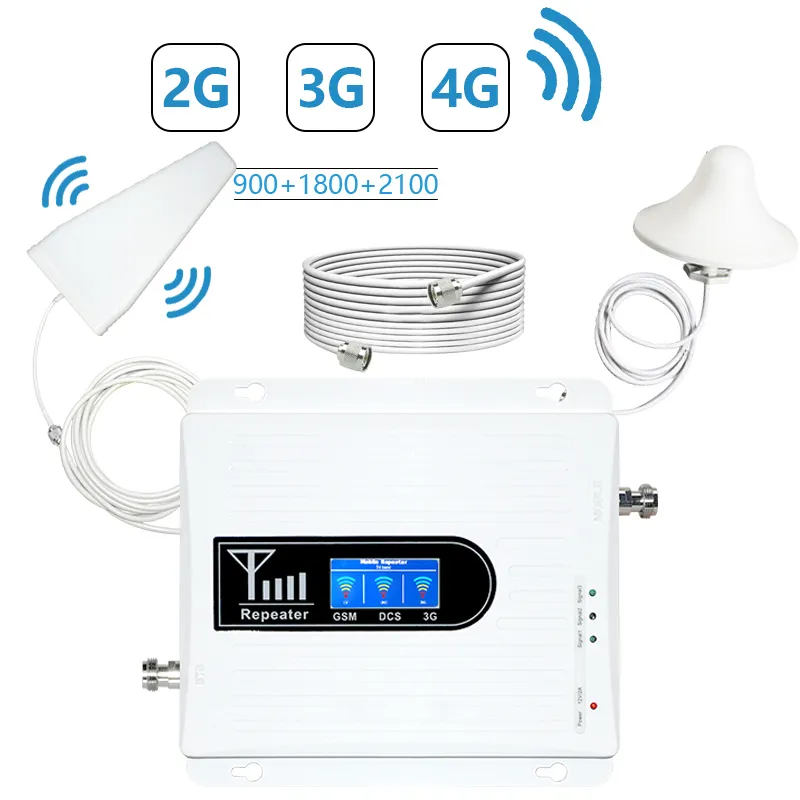 Mobile signal booster 2g 3g 4g lte mobile signal booster for cell phone cellular signal repeater booster amplifier